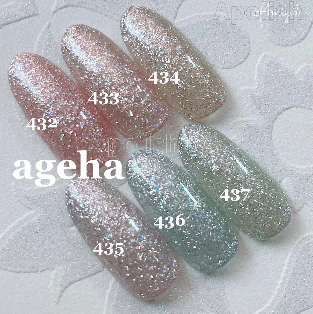 Ageha cosme color 432 Alice 432 閃粉日本罐裝gel